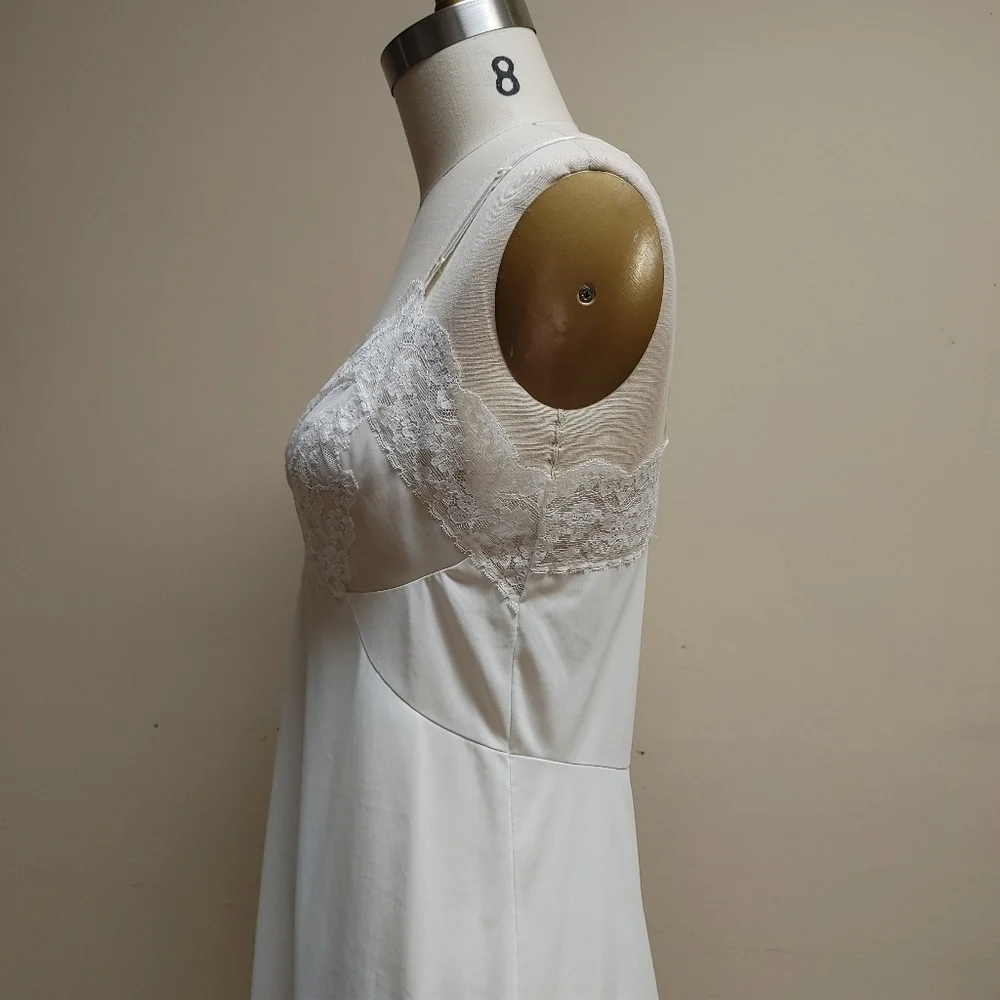 VTG Vassarette White Full Slip 36 - Picture 5 of 10